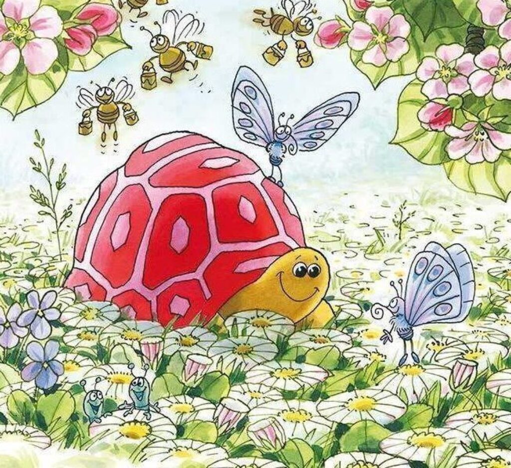 Chröttli im Blumenfeld