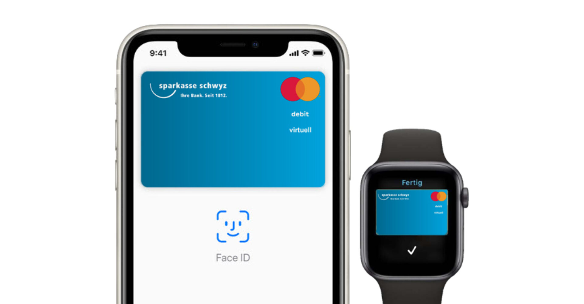 Virtuelle Debit Mastercard inkl Apple Watch